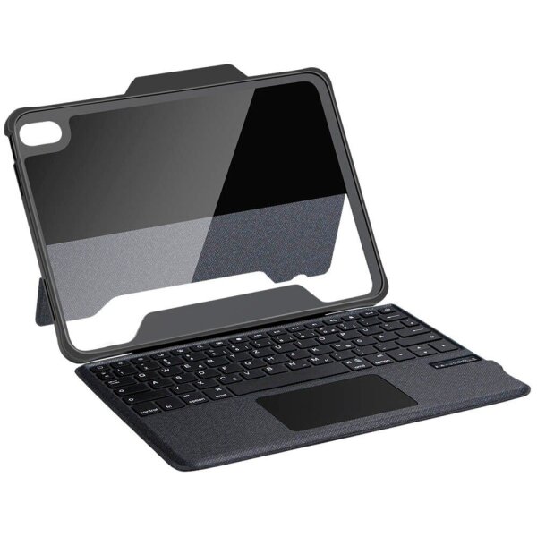 DEQSTER Rugged Touch Keyboard Tablet-Tastatur schwarz geeignet für Apple iPad 10