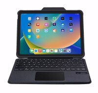 DEQSTER Rugged Touch Keyboard Tablet-Tastatur schwarz geeignet für Apple iPad 10