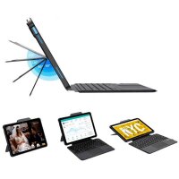 DEQSTER Rugged Touch Keyboard Tablet-Tastatur schwarz geeignet für Apple iPad 10