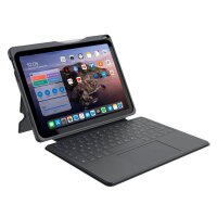 DEQSTER Smart Rugged Touch PLUS Keyboard 10,9" Tablet-Tastatur schwarz geeignet für Apple iPad 10. Gen (2022), Apple iPad 10. Gen (2024)