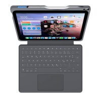 DEQSTER Smart Rugged Touch PLUS Keyboard 10,9" Tablet-Tastatur schwarz geeignet für Apple iPad 10. Gen (2022), Apple iPad 10. Gen (2024)