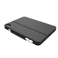 DEQSTER Smart Combo Touch Keyboard Tablet-Tastatur grau geeignet für Apple iPad 10. Gen (2022), Apple iPad 10. Gen (2024), Apple iPad (A16) (2025)