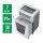 LEITZ IQ Office Pro Aktenvernichter mit Partikelschnitt P-5, 2 x 5 mm, bis 7 Blatt, weiß