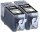 KMP C81D  schwarz Druckerpatronen kompatibel zu Canon PGI-525 BK Twinpack, 2er-S
