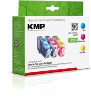 KMP C83V  cyan, magenta, gelb Druckerpatronen kompatibel...