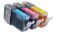 KMP C83V  cyan, magenta, gelb Druckerpatronen kompatibel zu Canon CLI-526 C/M/Y,