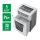 LEITZ IQ Office Pro Aktenvernichter mit Partikelschnitt P-6, 1 x 5 mm, bis 5 Blatt, weiß