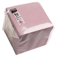 PROnappe Servietten altrosa 2-lagig 20,0 x 20,0 cm, 50 St.