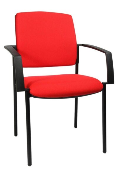 Topstar Besucherstühle BtoB 10 BB100A G21 rot Stoff, 2 St.