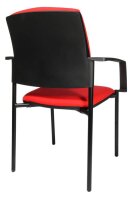 Topstar Besucherstühle BtoB 10 BB100A G21 rot Stoff, 2 St.