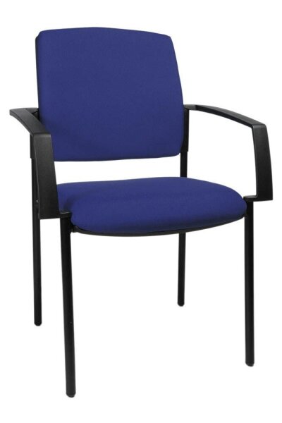 Topstar Besucherstühle BtoB 10 BB100A G26 blau Stoff, 2 St.