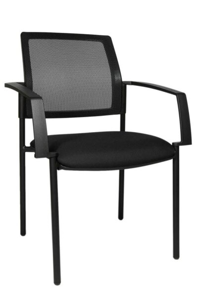 Topstar Besucherstühle BtoB 10 BB200A G200 schwarz Stoff, 2 St.