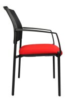 Topstar Besucherstühle BtoB 10 BB200A G210 rot, schwarz Stoff, 2 St.