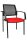 Topstar Besucherstühle BtoB 10 BB200A G210 rot, schwarz Stoff, 2 St.