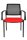 Topstar Besucherstühle BtoB 10 BB200A G210 rot, schwarz Stoff, 2 St.