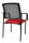 Topstar Besucherstühle BtoB 10 BB200A G210 rot, schwarz Stoff, 2 St.