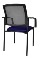 Topstar Besucherstühle BtoB 10 BB200A G260 blau, schwarz Stoff, 2 St.