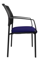 Topstar Besucherstühle BtoB 10 BB200A G260 blau, schwarz Stoff, 2 St.