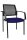 Topstar Besucherstühle BtoB 10 BB200A G260 blau, schwarz Stoff, 2 St.