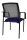 Topstar Besucherstühle BtoB 10 BB200A G260 blau, schwarz Stoff, 2 St.