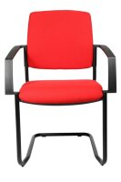 Topstar Besucherstühle BtoB 20 BB300A G21 rot Stoff,...