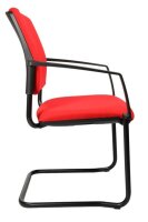 Topstar Besucherstühle BtoB 20 BB300A G21 rot Stoff, 2 St.
