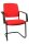 Topstar Besucherstühle BtoB 20 BB300A G21 rot Stoff, 2 St.