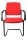 Topstar Besucherstühle BtoB 20 BB300A G21 rot Stoff, 2 St.