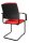 Topstar Besucherstühle BtoB 20 BB300A G21 rot Stoff, 2 St.