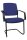 Topstar Besucherstühle BtoB 20 BB300A G26 blau Stoff, 2 St.