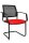 Topstar Besucherstühle BtoB 20 BB400A G210 rot Stoff, 2 St.