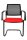 Topstar Besucherstühle BtoB 20 BB400A G210 rot Stoff, 2 St.