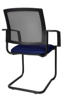 Topstar Besucherstühle BtoB 20 BB400A G260 blau, schwarz Stoff, 2 St.