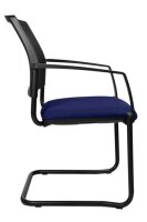 Topstar Besucherstühle BtoB 20 BB400A G260 blau, schwarz Stoff, 2 St.