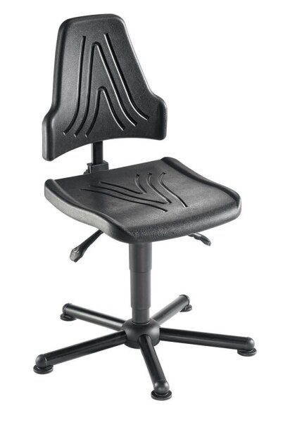 meychair XXL Arbeitsdrehstuhl W19-25-TG-PU schwarz
