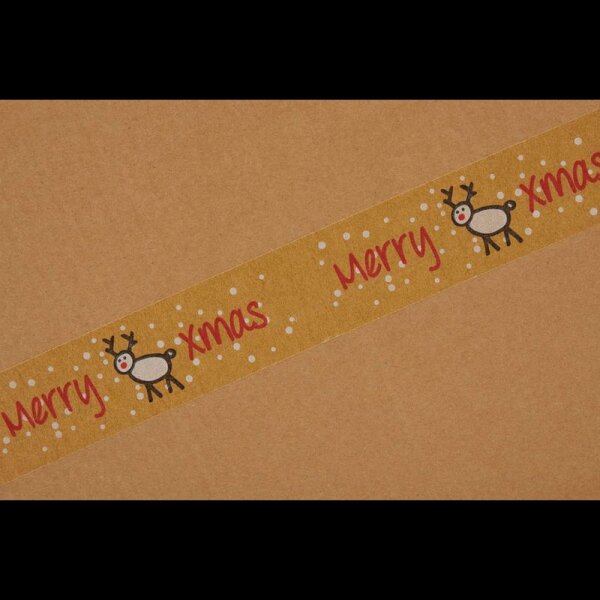 WIHEDš Packband ™kopack Motivdruck X-Mas braun 50,0 mm x 25,0 m 1 Rolle