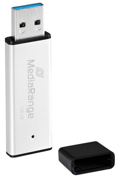 MediaRange USB-Stick MR1902 silber, schwarz 128 GB, 1 St.