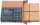 SIGEL Magnete braun, Holz 3,3 x 3,3 x 0,9 cm, 4 St.
