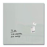 SIGEL Glas-Magnettafel Artverum 100,0 x 100,0 cm grau