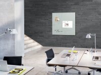 SIGEL Glas-Magnettafel Artverum 100,0 x 100,0 cm grau