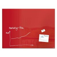 SIGEL Glas-Magnettafel Artverum 120,0 x 90,0 cm rot