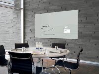 SIGEL Glas-Magnettafel Artverum 180,0 x 120,0 cm grau