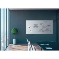 SIGEL Glas-Magnettafel Artverum 200,0 x 100,0 cm super-weiß matt