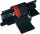 Gruppe 745 schwarz/rot Farbrolle