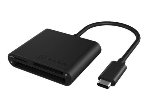 RaidSonic ICY BOX® IB-CR301-C3 Multi-microSD, SD, Compact Flash-Kartenleser schwarz