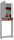 VCM my bath Waschmaschinenschrank Lona, 913863 grau 1 Fachboden 64,0 x 27,0 x 182,0 cm