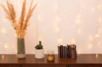 Idena 3,0 x 3,0 m LED Lichtervorhang transparent 3,0 m