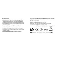 Idena 3,0 x 3,0 m LED Lichtervorhang transparent 3,0 m