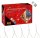 Idena 3,0 x 3,0 m LED Lichtervorhang transparent 3,0 m