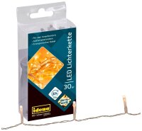 Idena 30er LED Lichterkette transparent 2,6 m